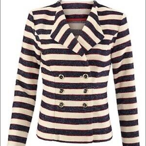 NEW Cabi Cruise Jacket Nautical Striped Blazer 5094